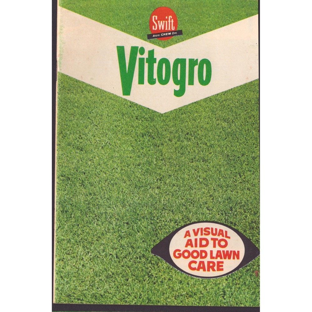 Vintage 1964 Swift Vitogro A Visual Aid to Good Lawn Care Booklet Georgia 10-64 - Picture 1 of 2